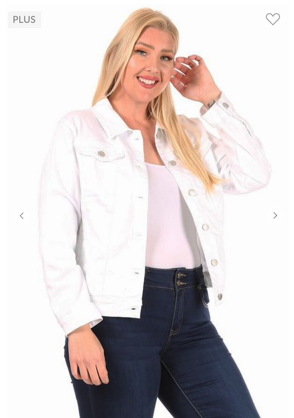 Tier 2 White Denim Stretch Jacket