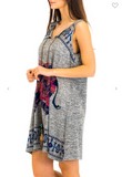 Printed and Colored Elephant Dress