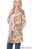 Camouflage Pocket Cardigan - 3 Colors