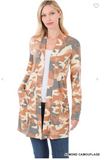 Camouflage Pocket Cardigan - 3 Colors