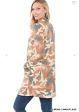 Camouflage Pocket Cardigan - 3 Colors