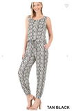 Snake Sleeveless Jogger