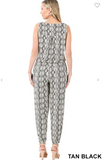 Snake Sleeveless Jogger