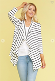 3/4 Sleeve Draped Cardigan