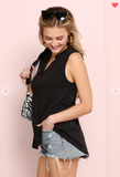 Placket Neck Tank Top