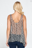 Animal Print Lace Top