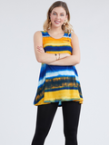 Yellow Sunset Flair Tank Top