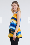 Yellow Sunset Flair Tank Top
