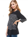 Contrast Rose Garden Top