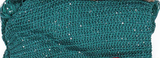 One Size Sleeveless Sequin Accent Poncho - 2 Colors