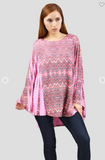 Dolman Chevron Poncho one size