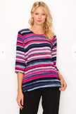 Candy Stripe Merrow Top