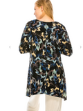 Blue/Black Firework V-Neck Tunic