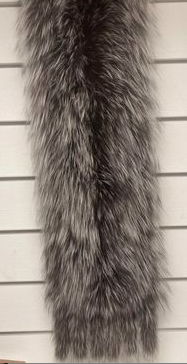 Premium Fox Fur Wrap - Silver Fox