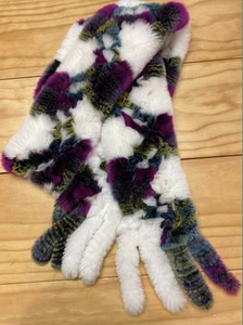 Multi Colored Rabbit Scarf