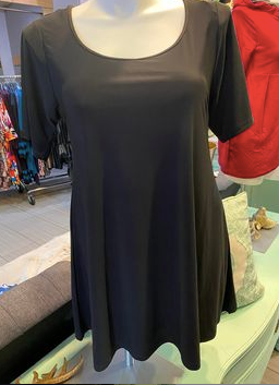 Black Tunic with Bow Detail