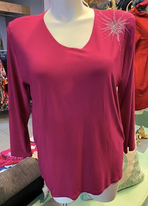 Magenta Sparkle Top