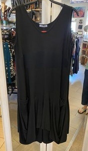 Black Tank Dress with Pockets