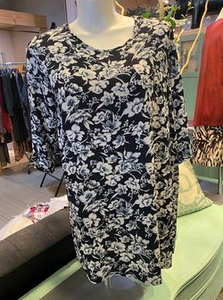 Blue Flowered Tunic