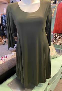 Olive A-Line Dress