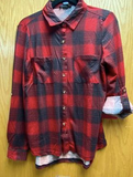 Plaid Shirt with Adjustable Sleeve