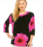 Floral stretch top