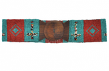 Cross Seed Beads Stretch Wood Belt