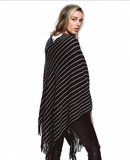Stripe Poncho one size