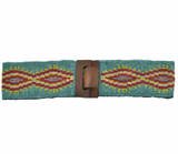Seed Beads Stretch Wood Belt