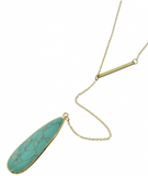 Long precious Stone necklace