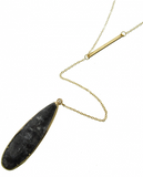 Long precious Stone necklace