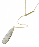 Long precious Stone necklace