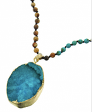 Semi Precious Stone, Stone, Turquoise Necklace