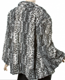 Silver Faux Fur Jacket