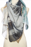 Polyester Woven Modal Touch Abstract Print Scarf