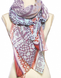 Polyester Woven Modal Touch Abstract Print Scarf