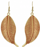 metal leaf earring