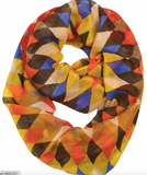 Polyester Multi Color Infinity Scarf