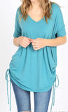 Premium V-Neck Side-Tie Tee - 14 Colors Group 1