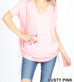 Premium V-Neck Side-Tie Tee - 14 Colors Group 1