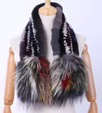 Multi Color Fox & Rabbit Scarf - 2 Colors