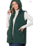 Sleeveless Teddy Bear Hooded Vest