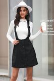 Adjustable Strap Pinafore Dress