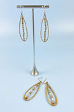 DS METAL BEADS WIRE WRAPPED EARRINGS