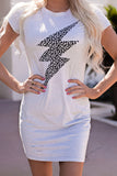 Leopard Light Graphic Tee Dress