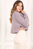 DS Melange multicolor crop sweater top