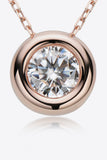 Adored 1 Carat Moissanite Pendant 925 Sterling Silver Necklace