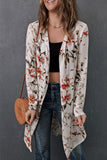 Printed Open Front Longline Cardigan